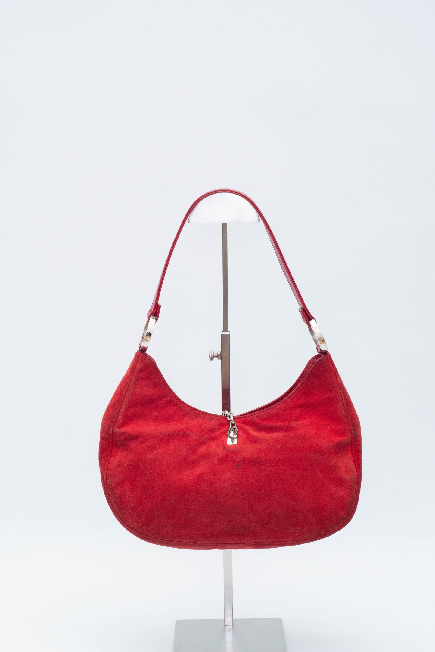 VALENTINO RED SUEDE BAG