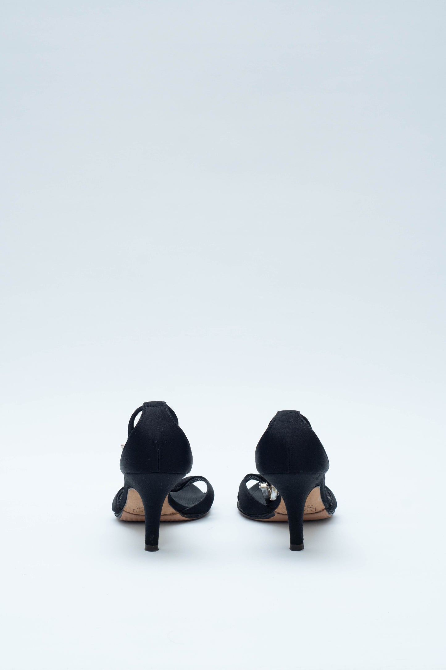 ZANOTTI RHINESTONES BLACK SANDALS