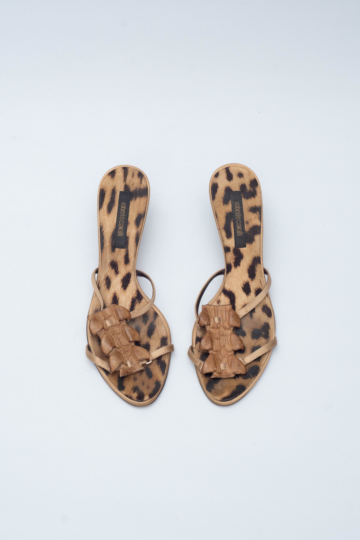 ROBERTO CAVALLI CROCO MULES