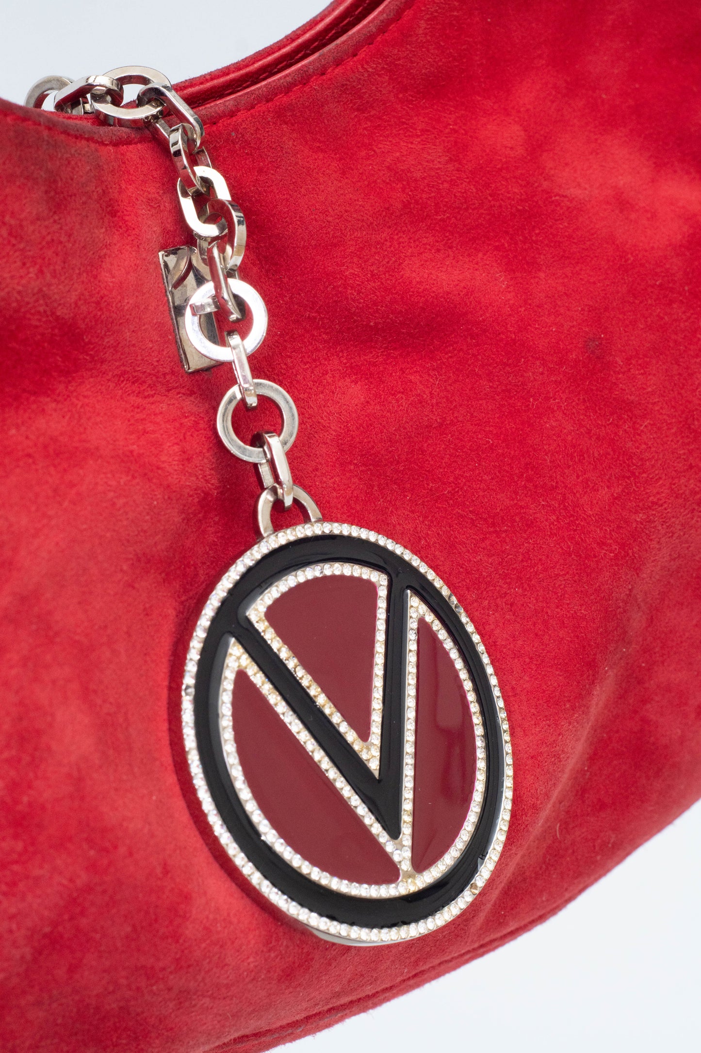 VALENTINO RED SUEDE BAG