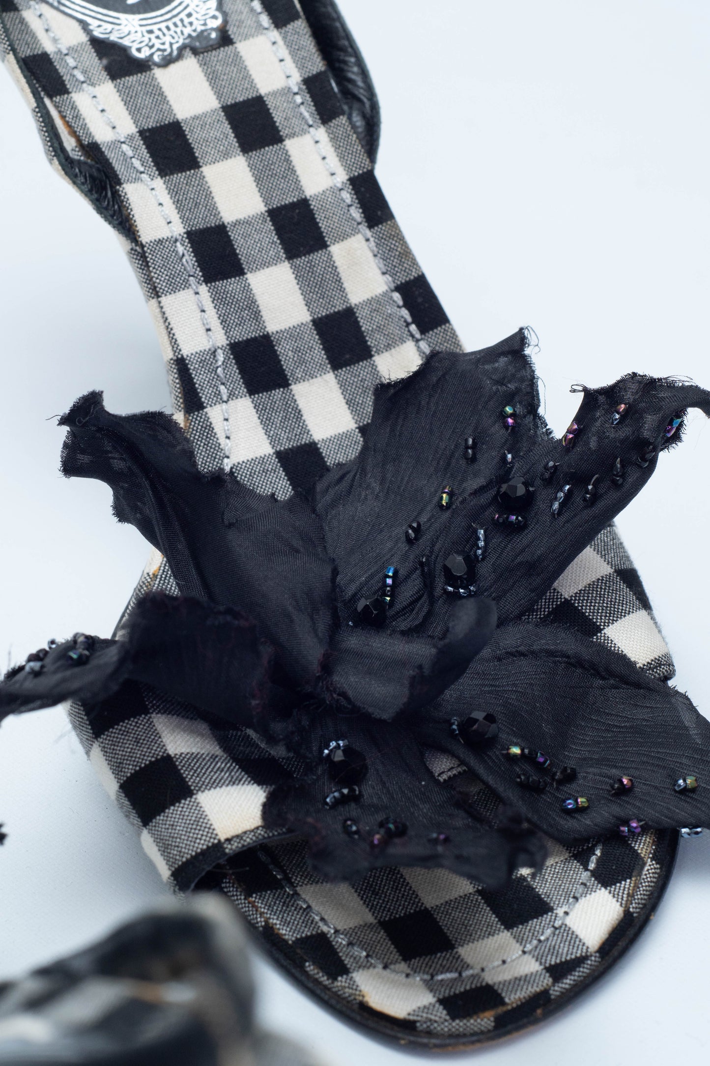 RENE CAOVILLA FLOWER SANDALS