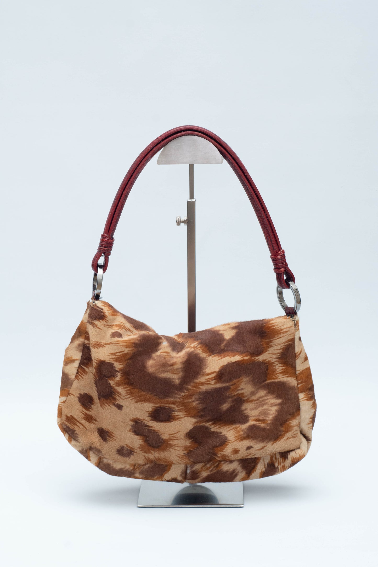 VALENTINO LEOPARD PRINT PONYSKIN BAG