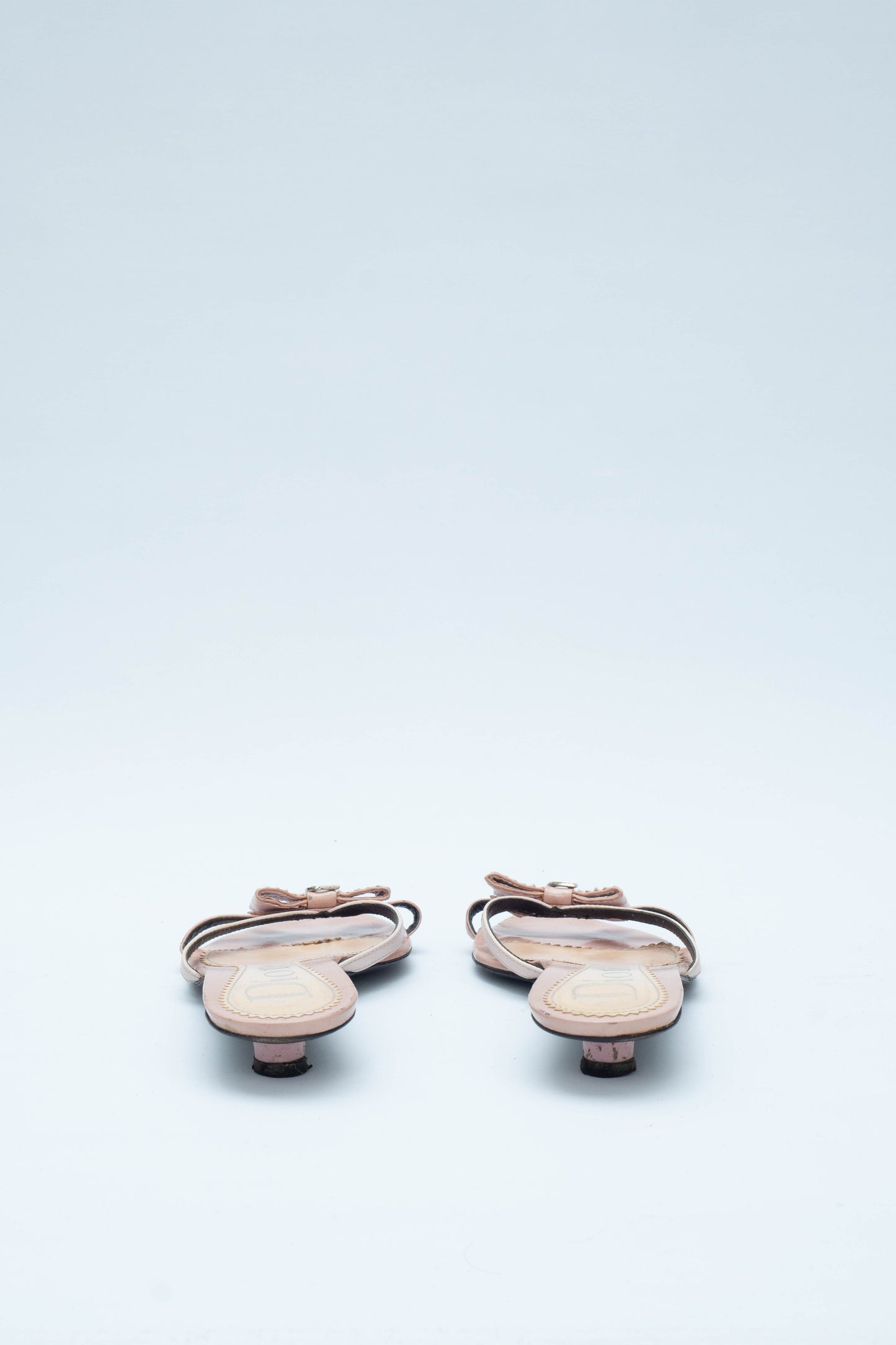 DIOR PINK BOW KITTEN HEELS
