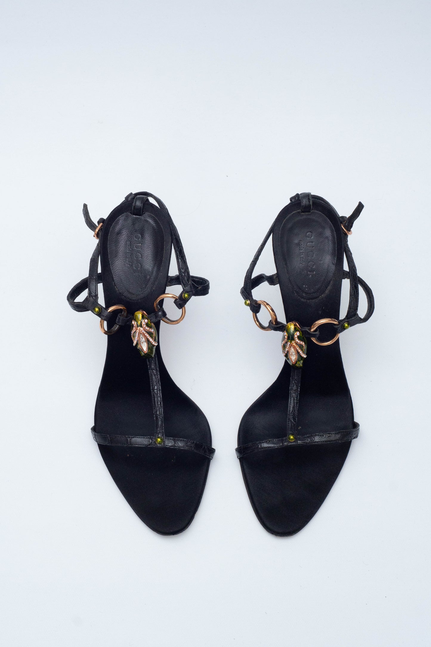 GUCCI SS 2004 SNAKE HEELS