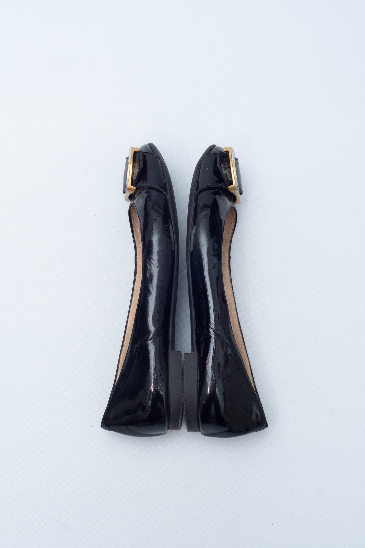 FENDI PATENT LEATHER FLATS