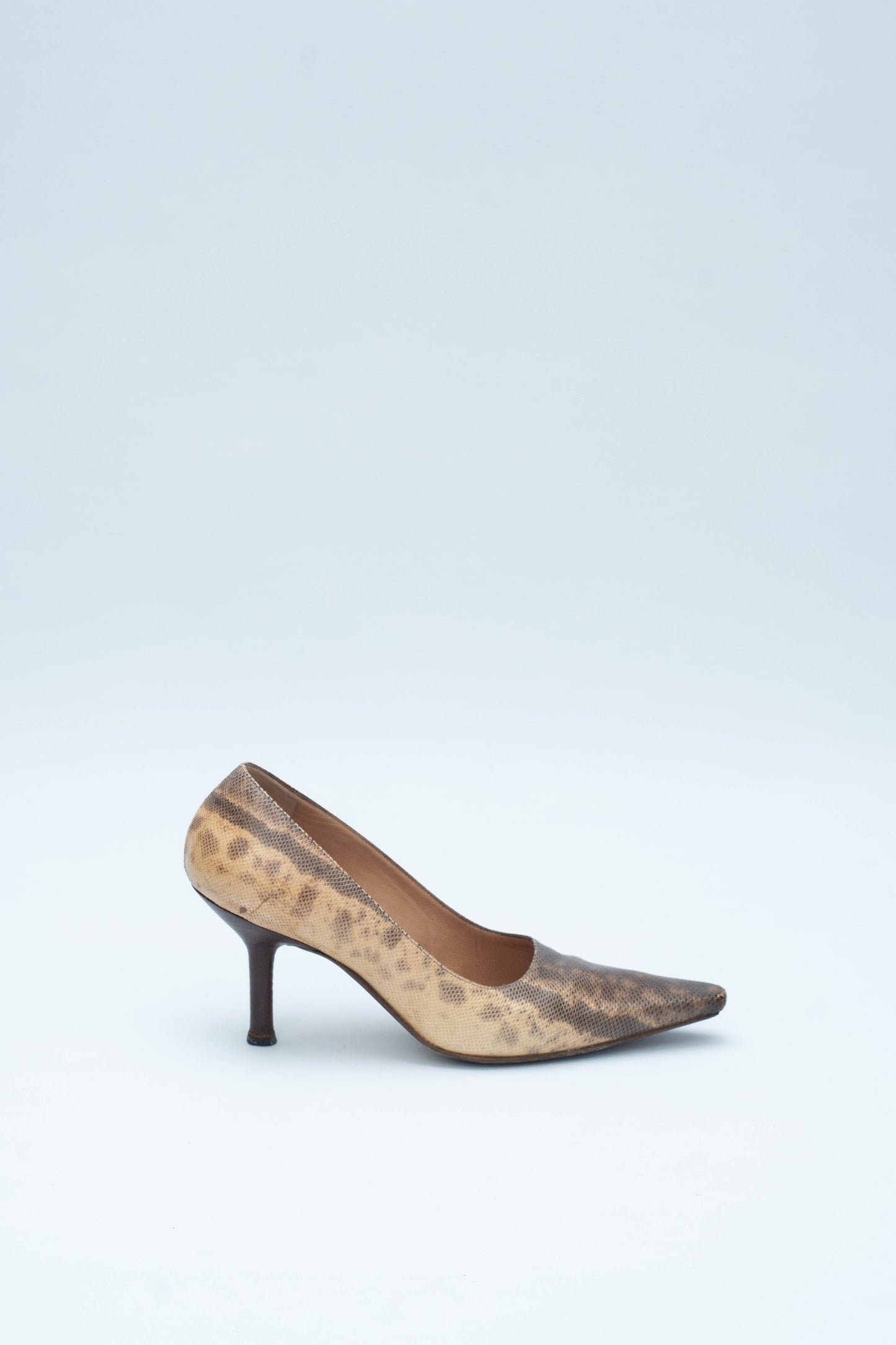 GUCCI FW 1998 SNAKE LEATHER DECOLLETE