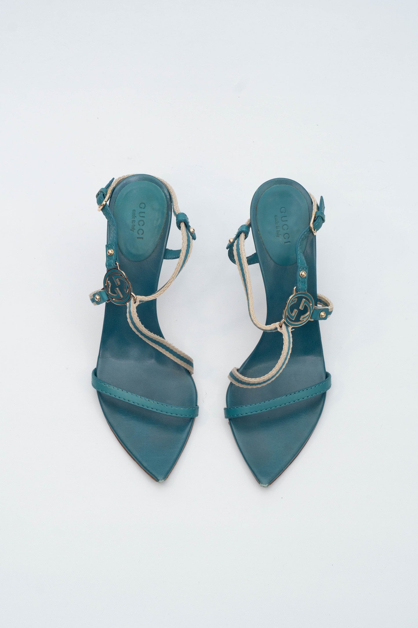 GUCCI TURQUOISE SANDALS