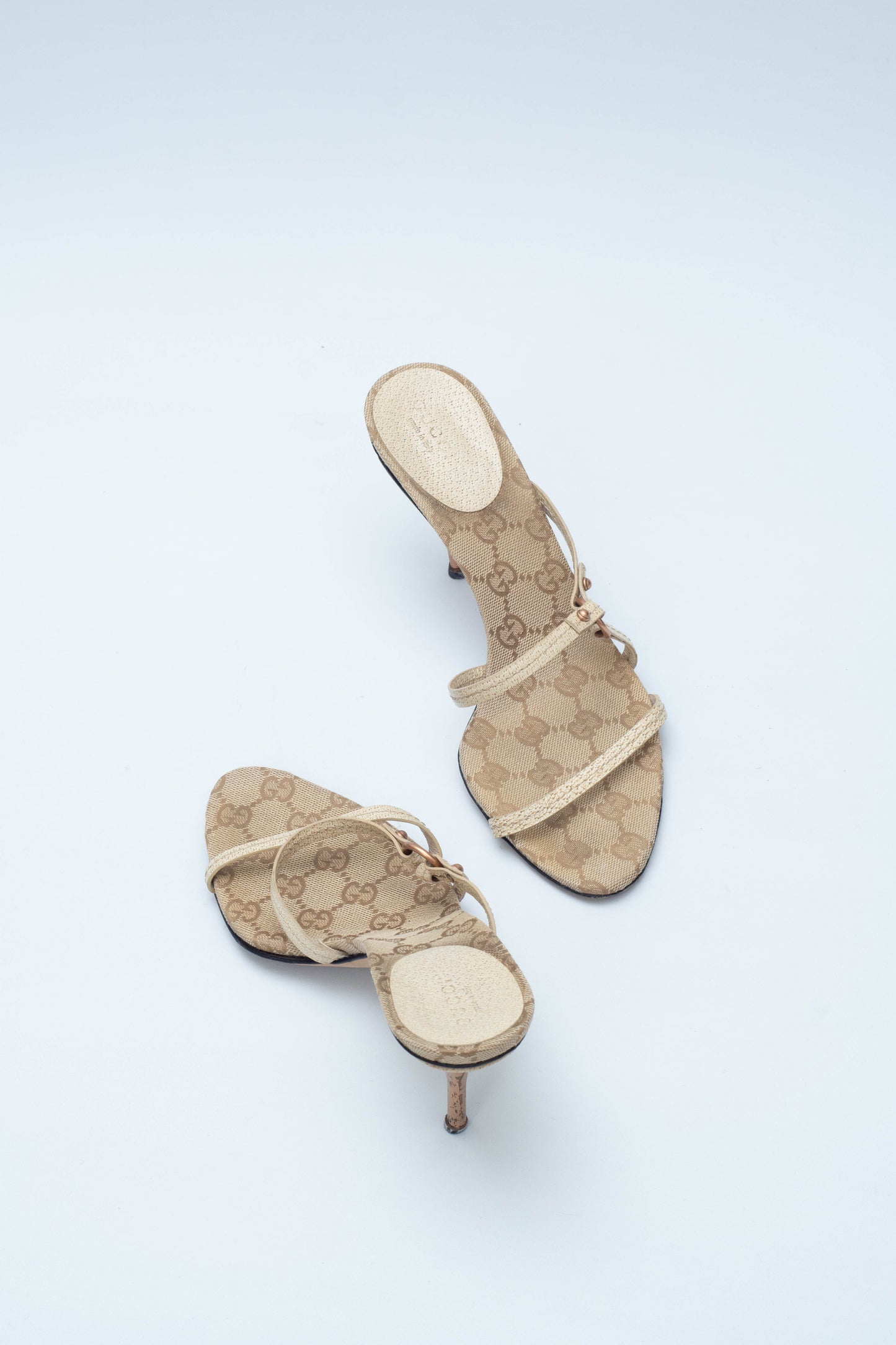 GUCCI MONOGRAM SANDALS