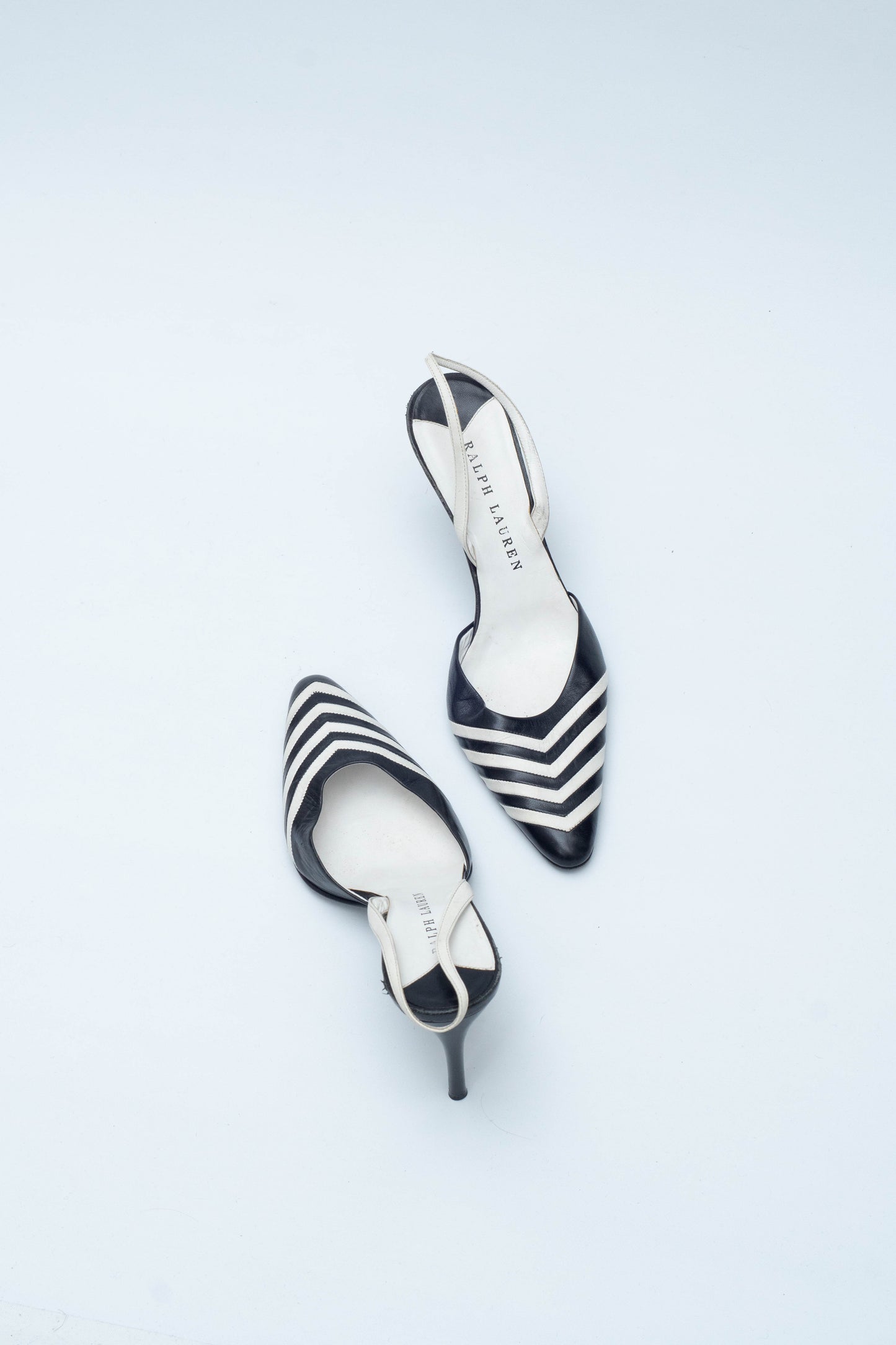 RALPH LAUREN FISHBONE SLINGBACKS