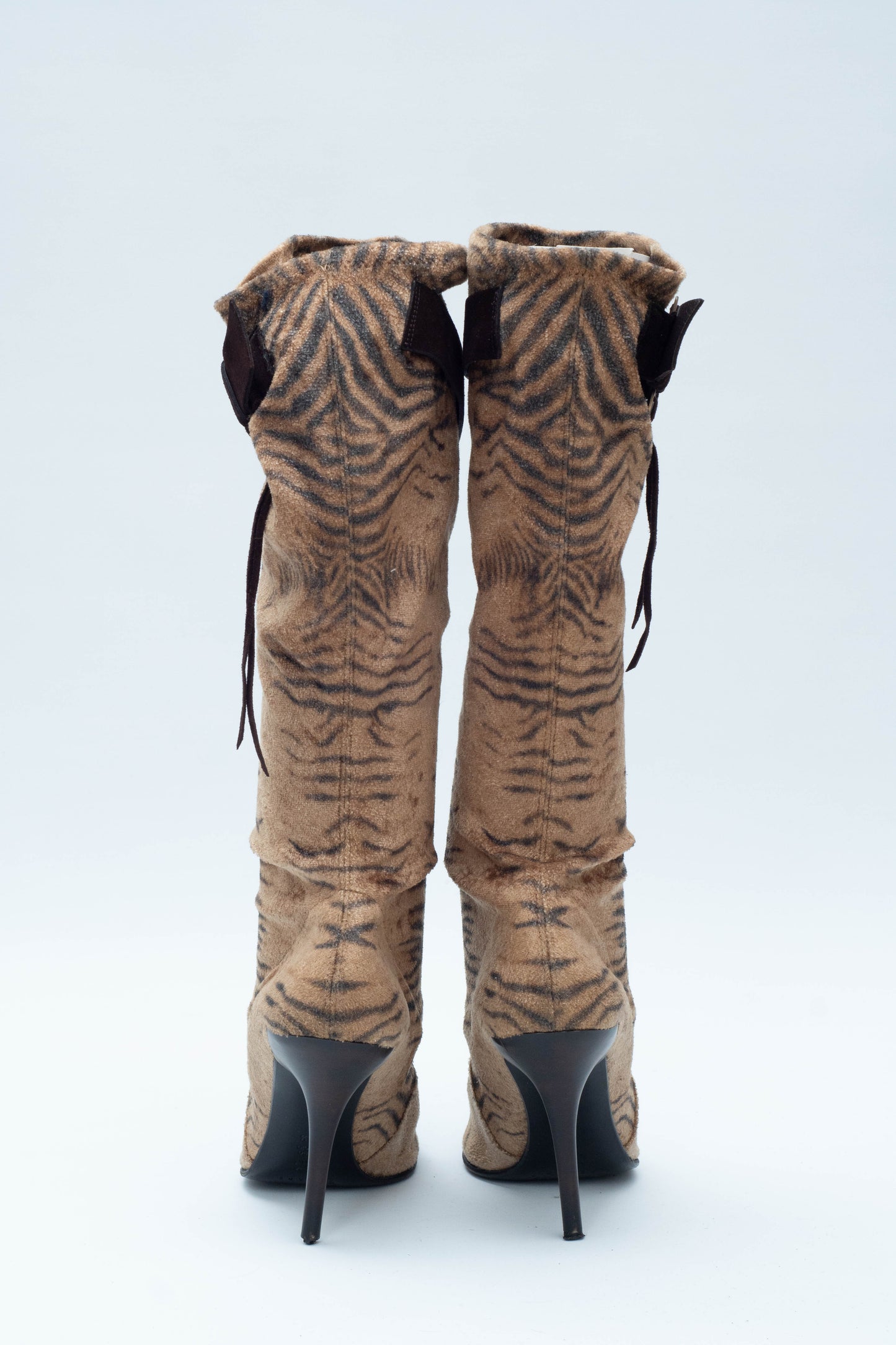 CASADEI ZEBRA PRINT BOOTS