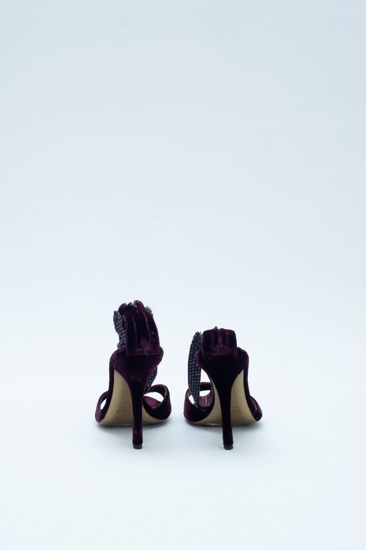 ROBERTO CAVALLI VELVET HEELS