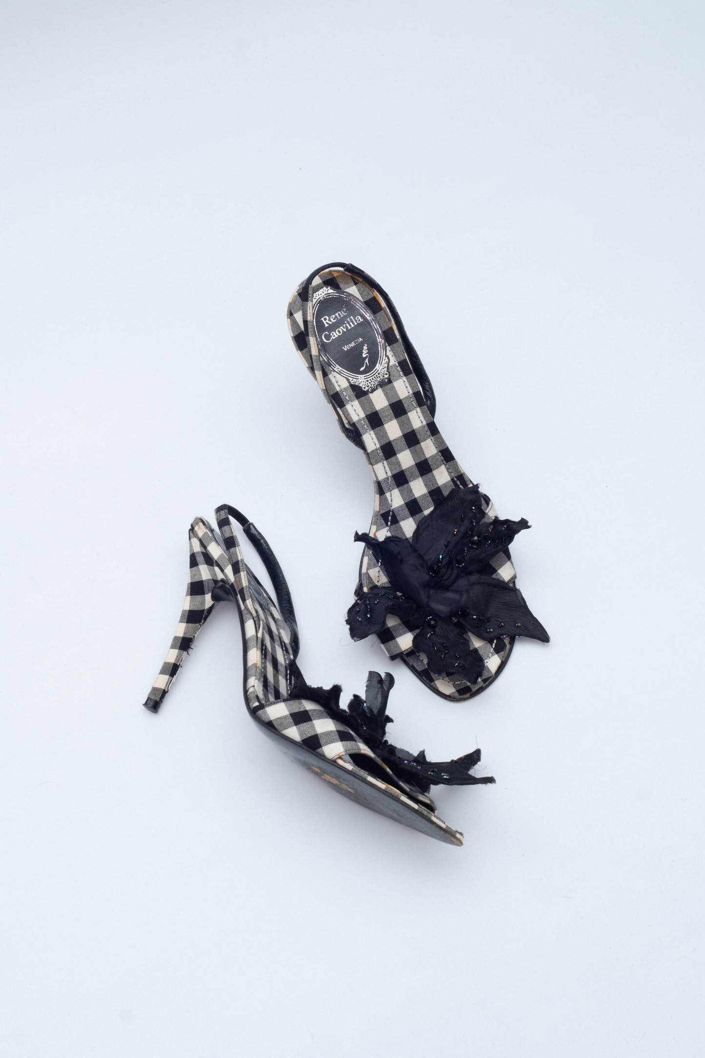 RENE CAOVILLA FLOWER SANDALS
