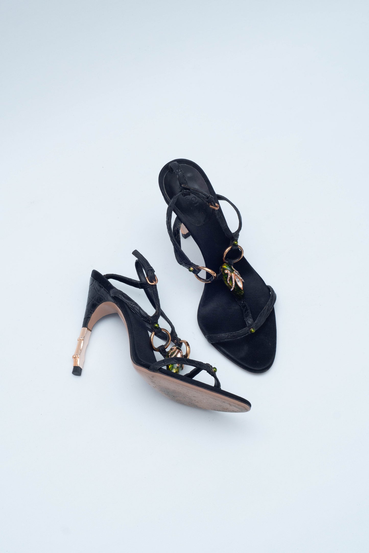 GUCCI SS 2004 SNAKE HEELS