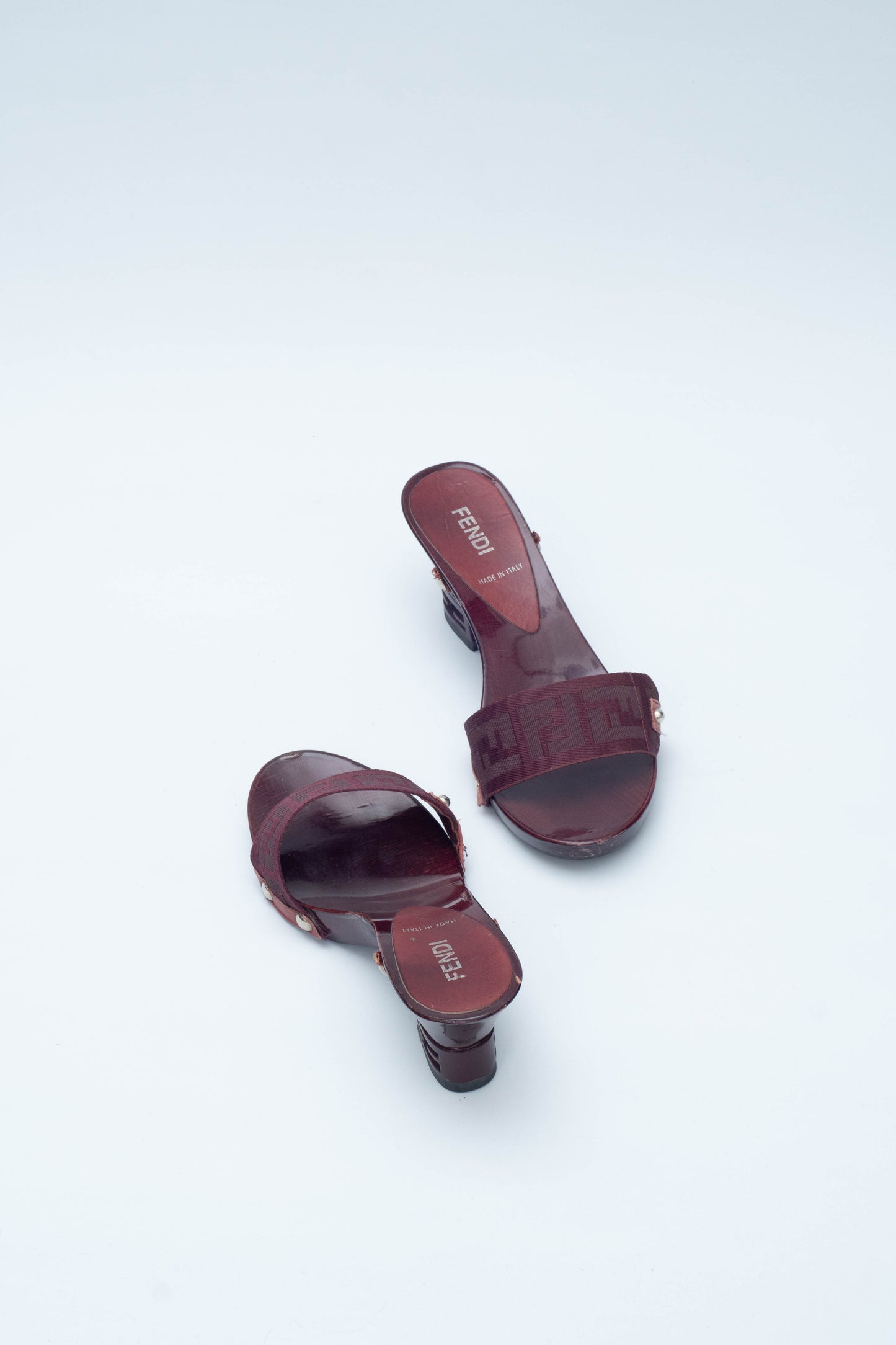 FENDI PURPLE CLOMPS