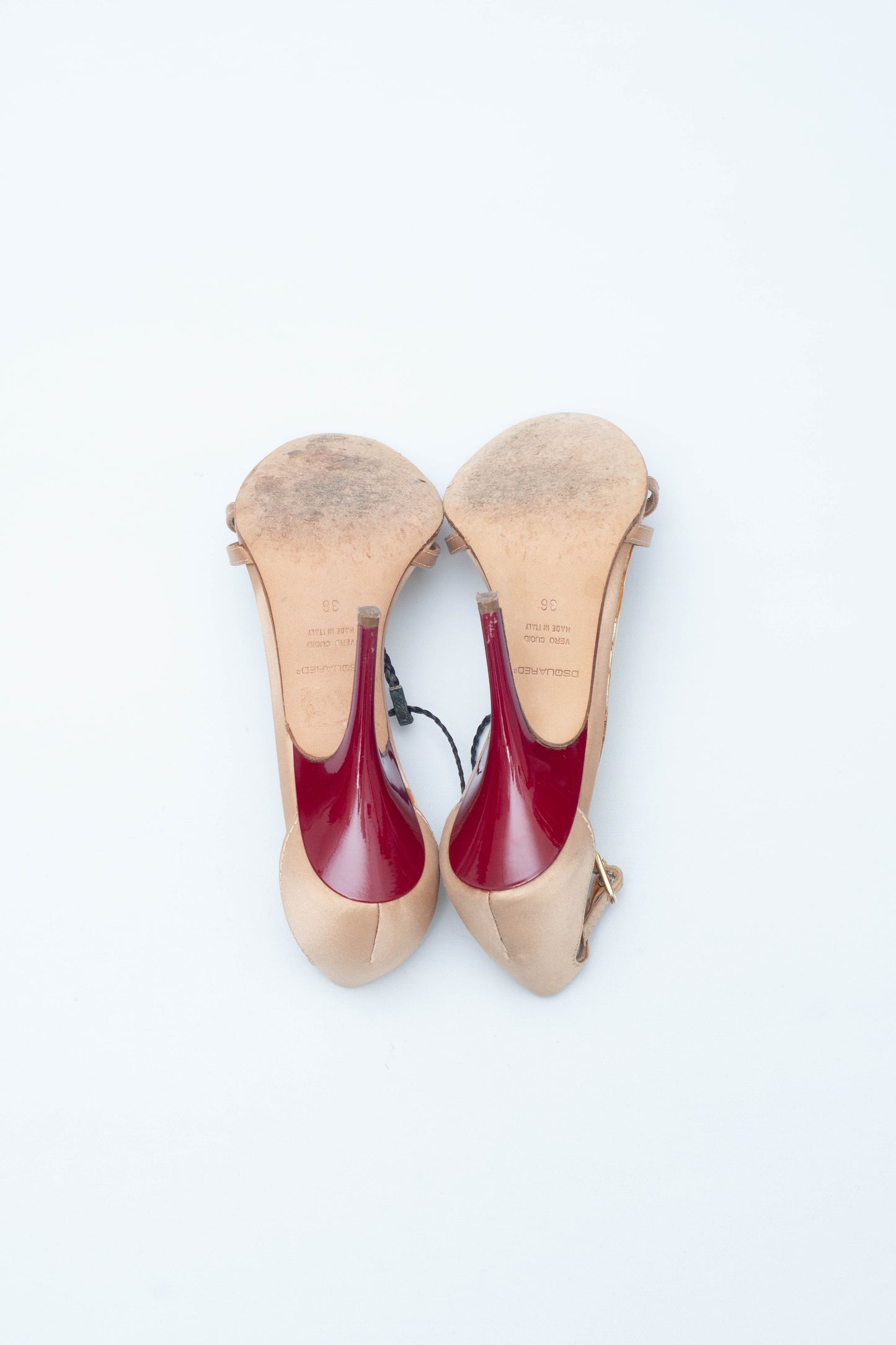 DSQUARED RAFFIA ROSE SANDALS
