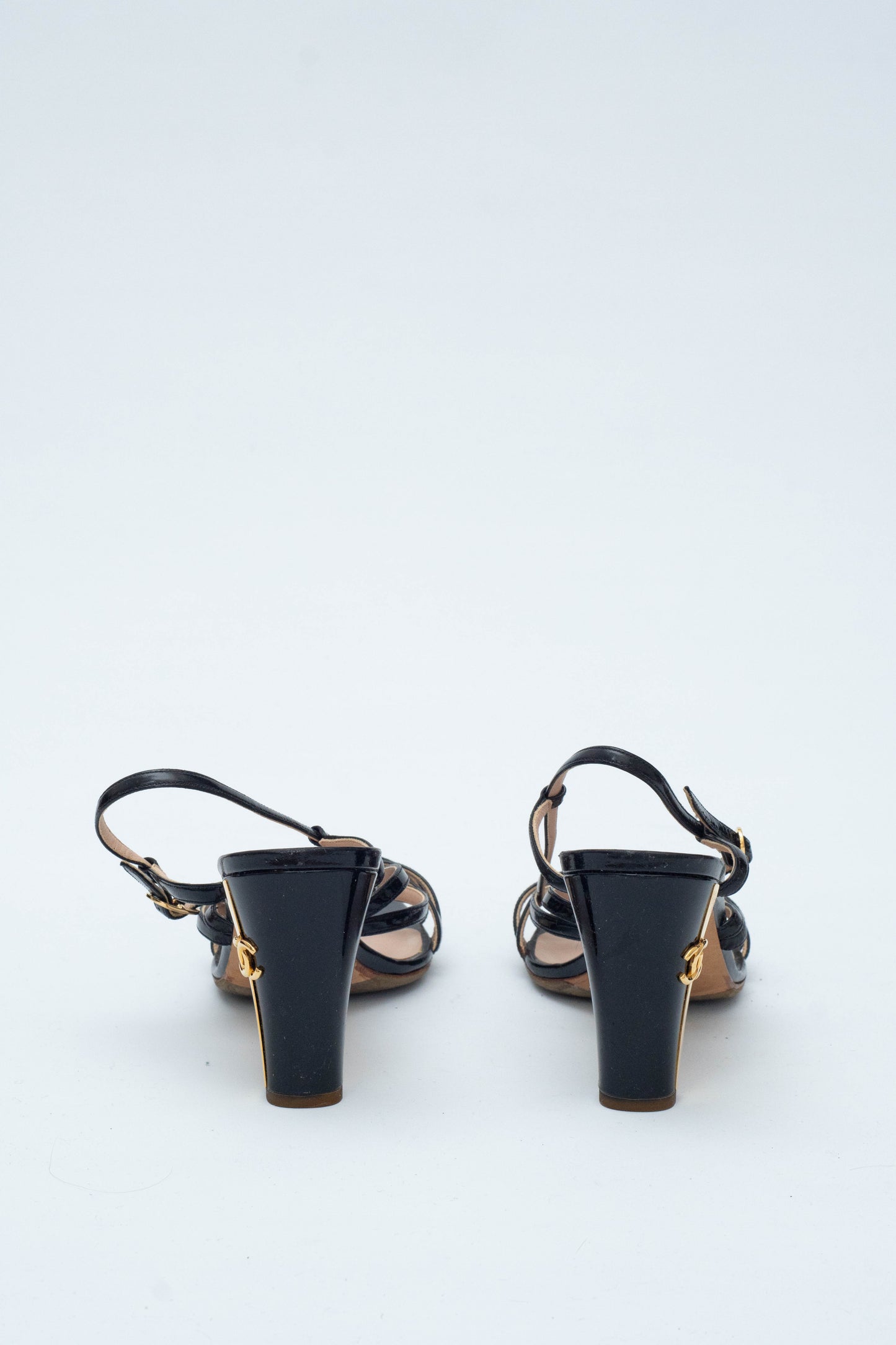 CHANEL GOLDEN HEELS SANDALS