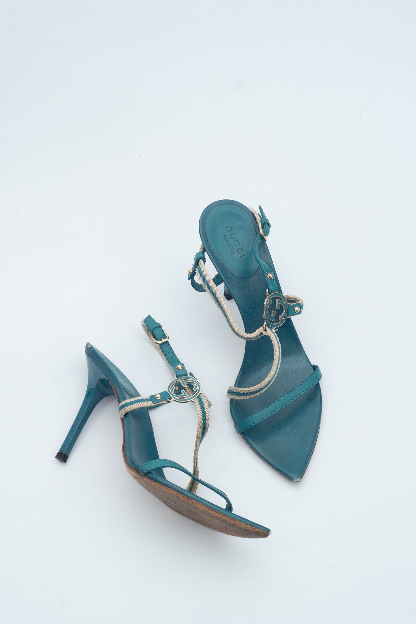 GUCCI TURQUOISE SANDALS