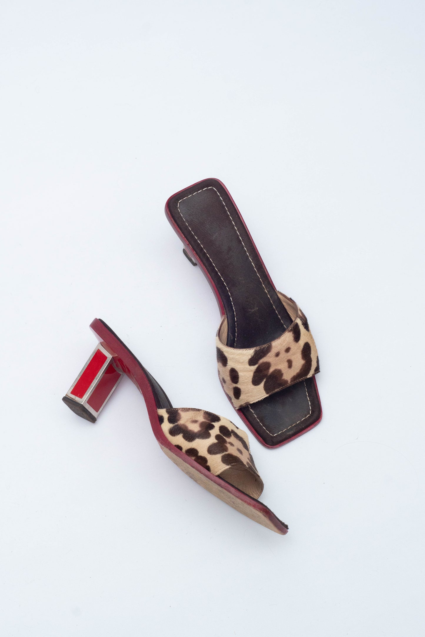 VALENTINO SS 2002 PONYSKIN MULES