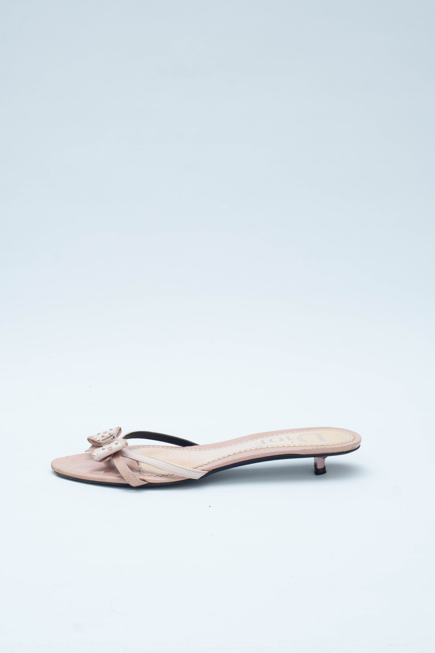DIOR PINK BOW KITTEN HEELS