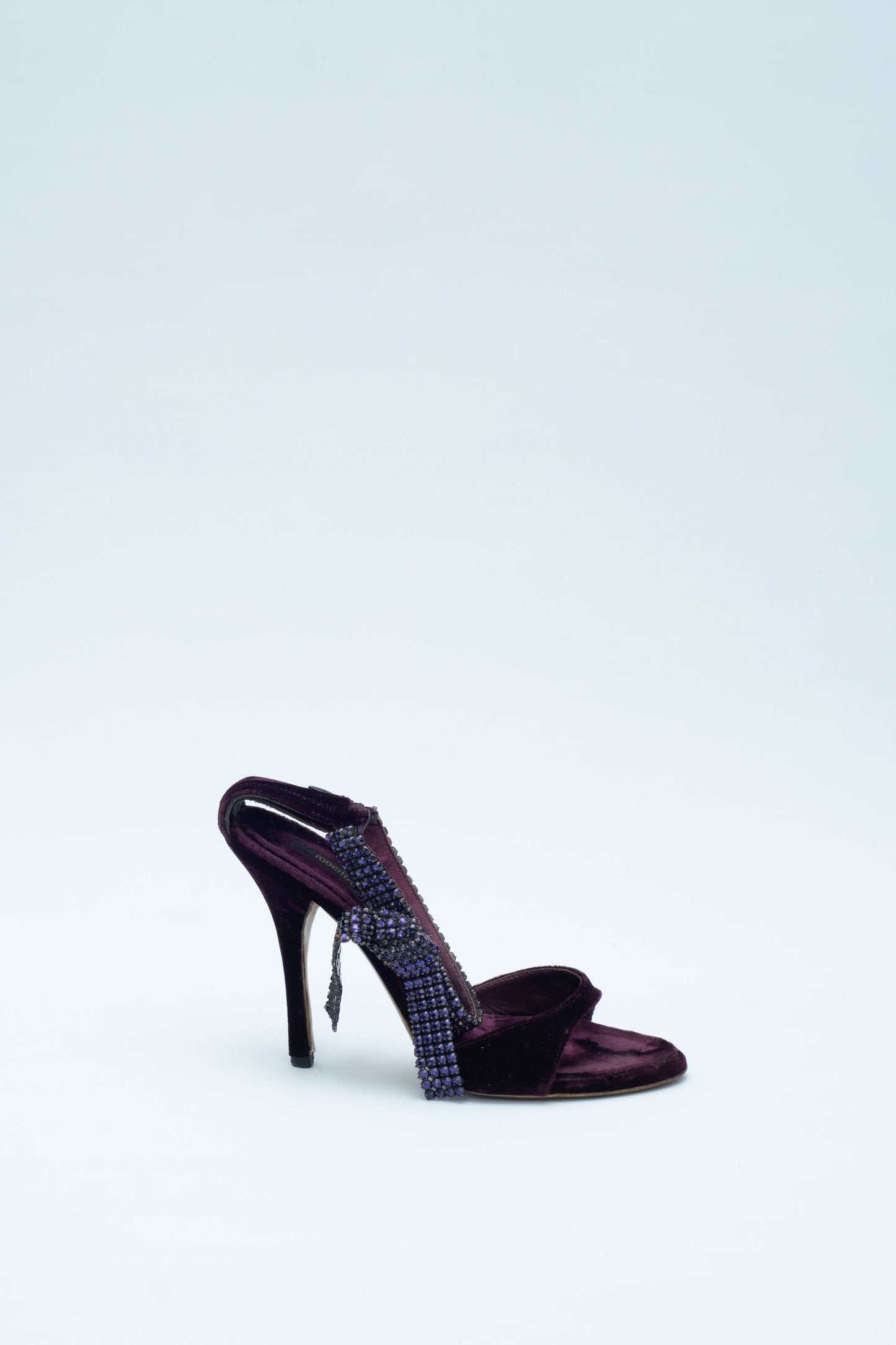 ROBERTO CAVALLI VELVET HEELS