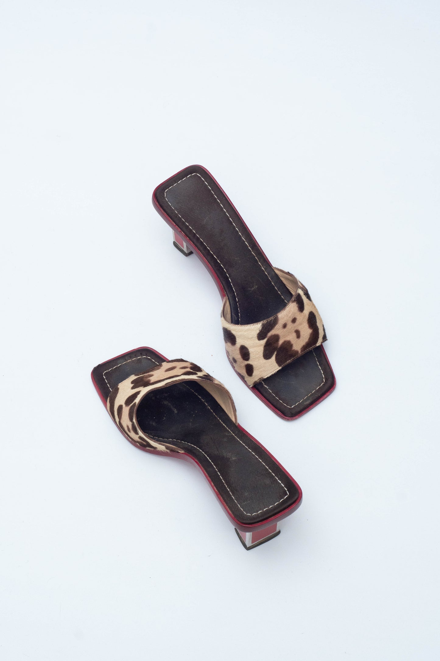 VALENTINO SS 2002 PONYSKIN MULES