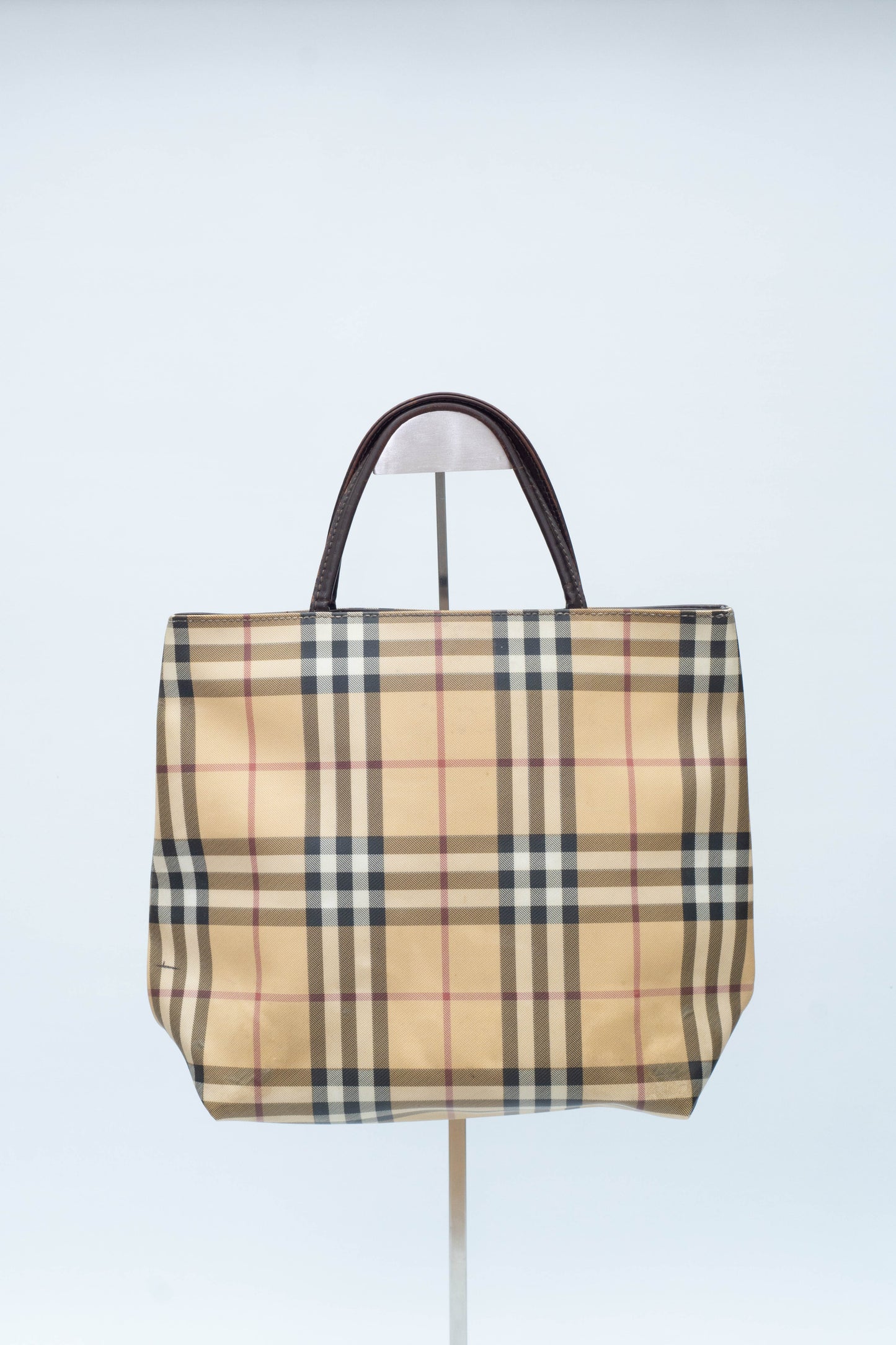 BURBERRY CHECK TOTE BAG