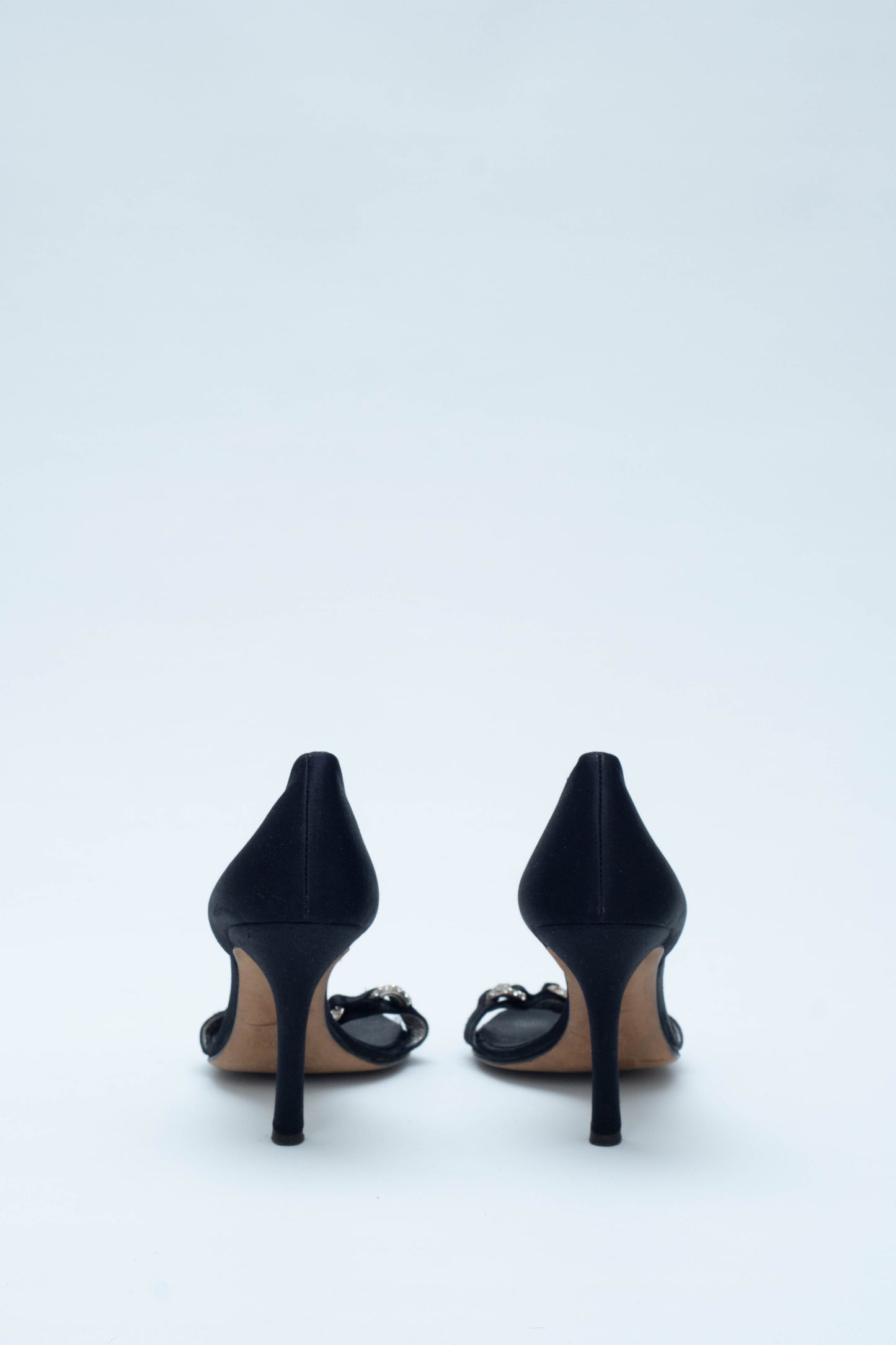 ZANOTTI RHINESTONES BLACK SANDALS