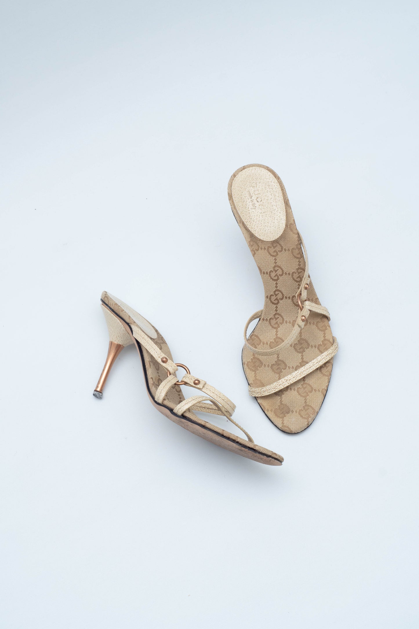 GUCCI MONOGRAM SANDALS