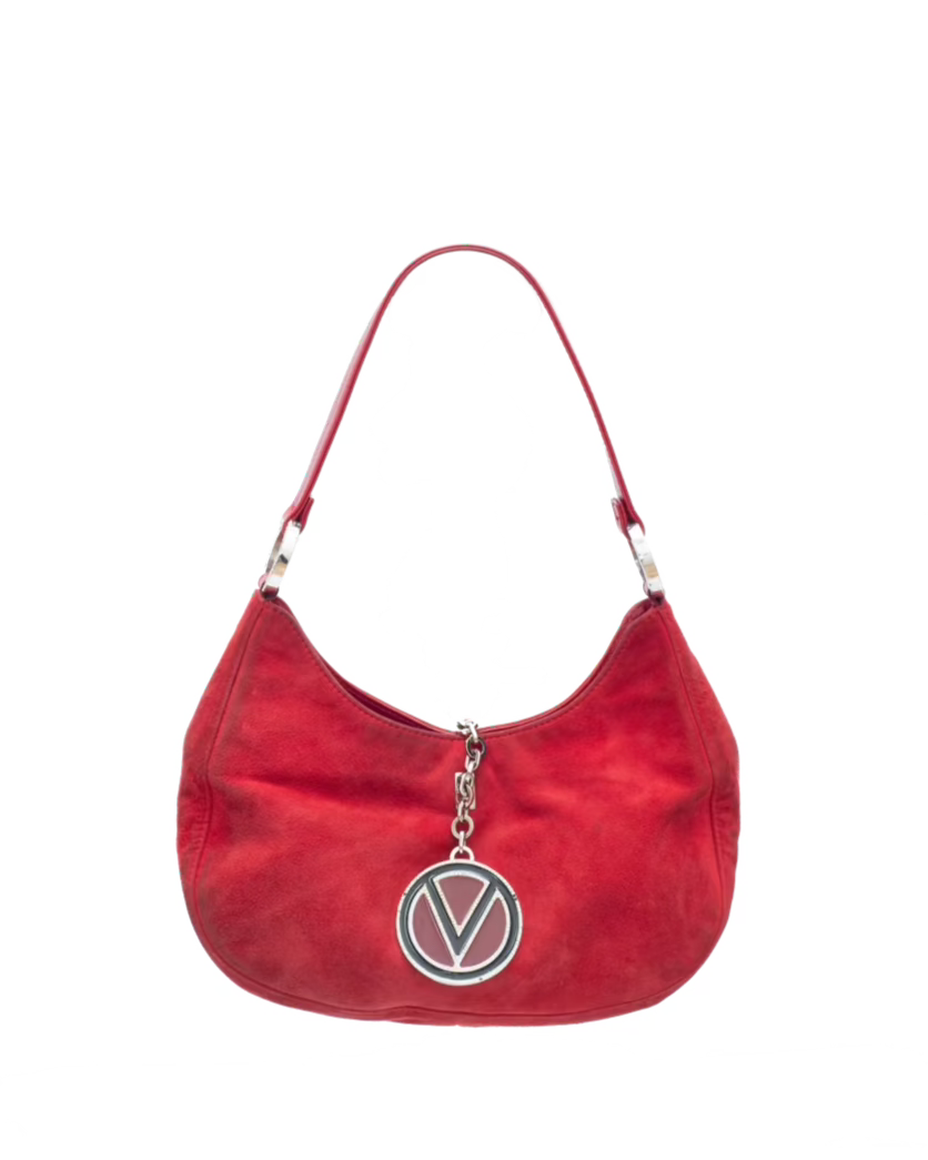 VALENTINO RED SUEDE BAG