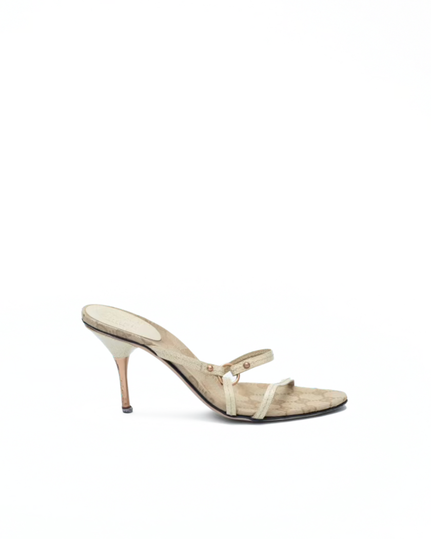 GUCCI MONOGRAM SANDALS