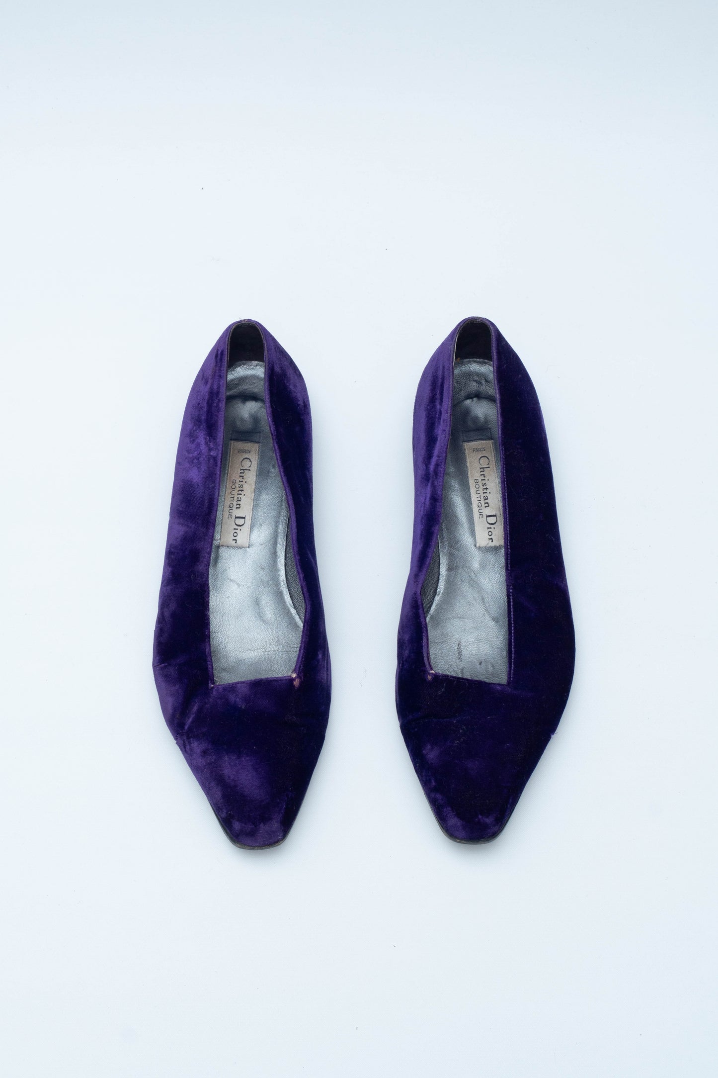 DIOR VELVET FLATS