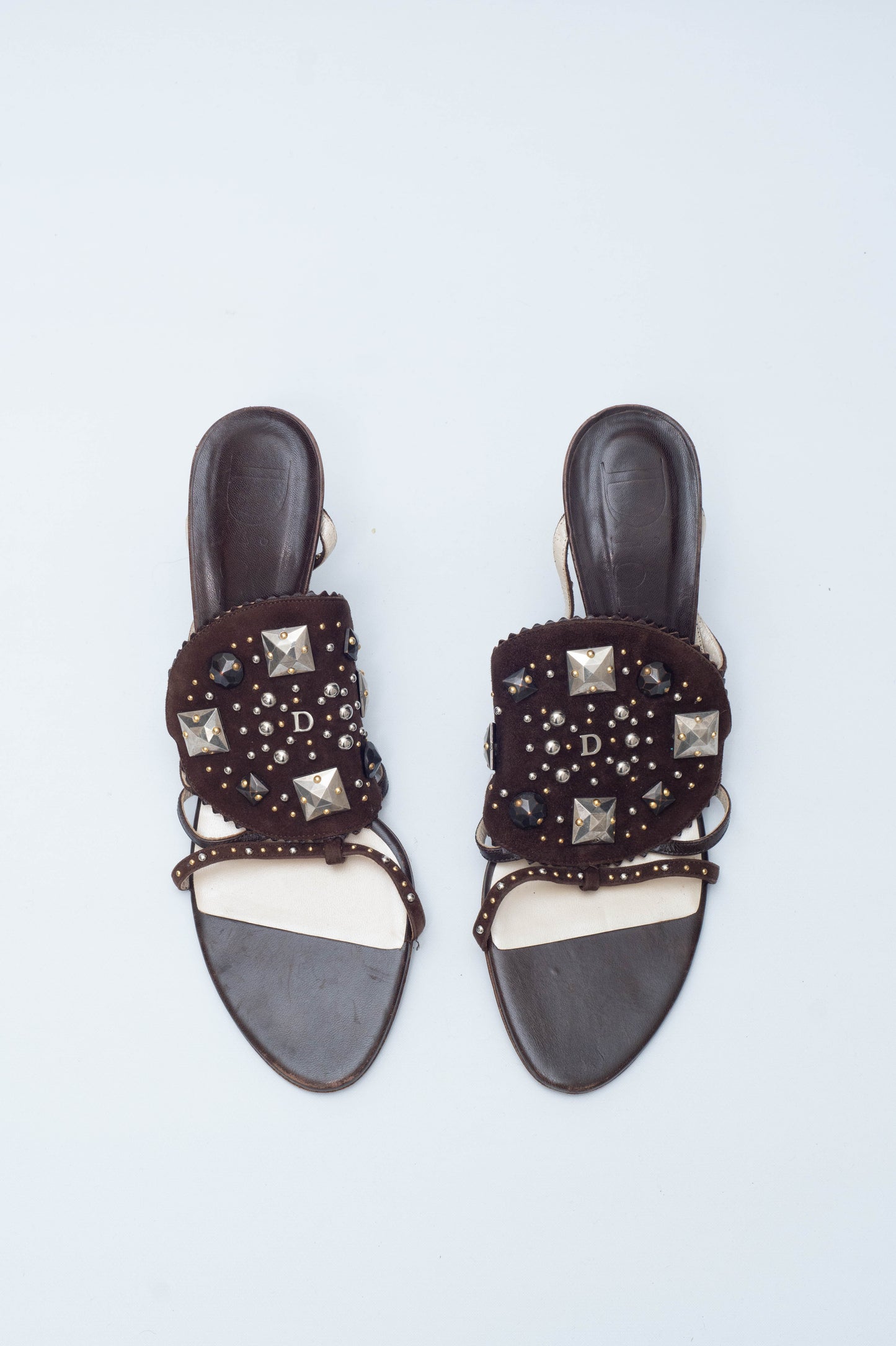 DIOR BROWN LEATHER HEELS