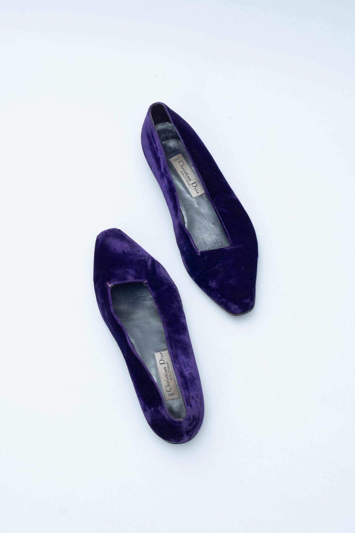 DIOR VELVET FLATS