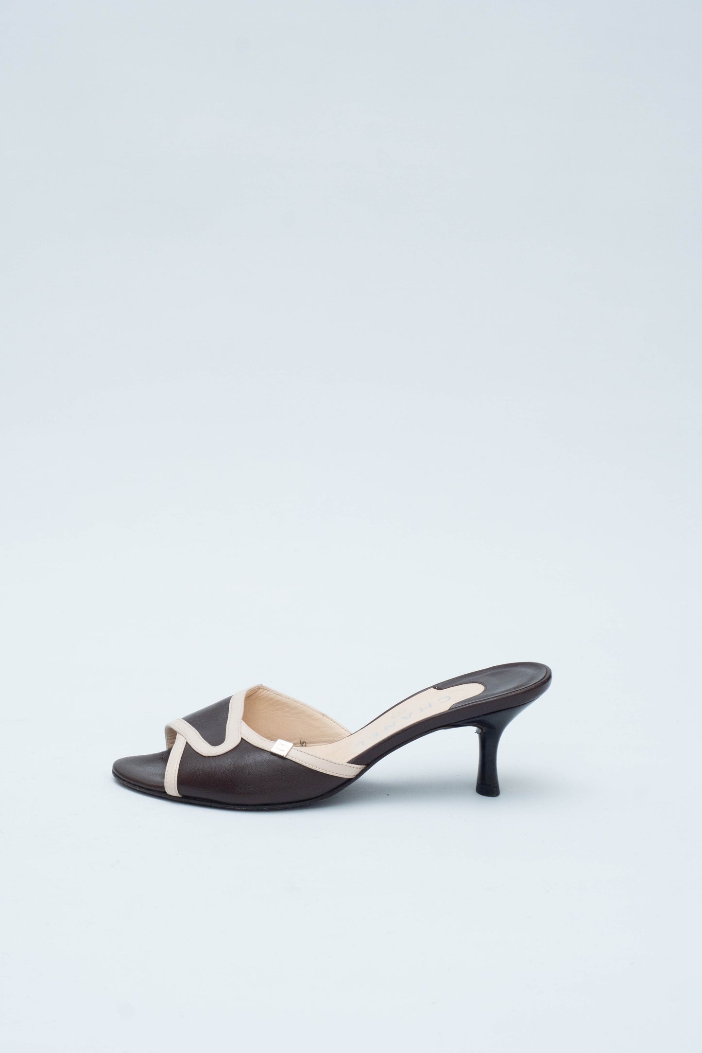 CHANEL BROWN MULES