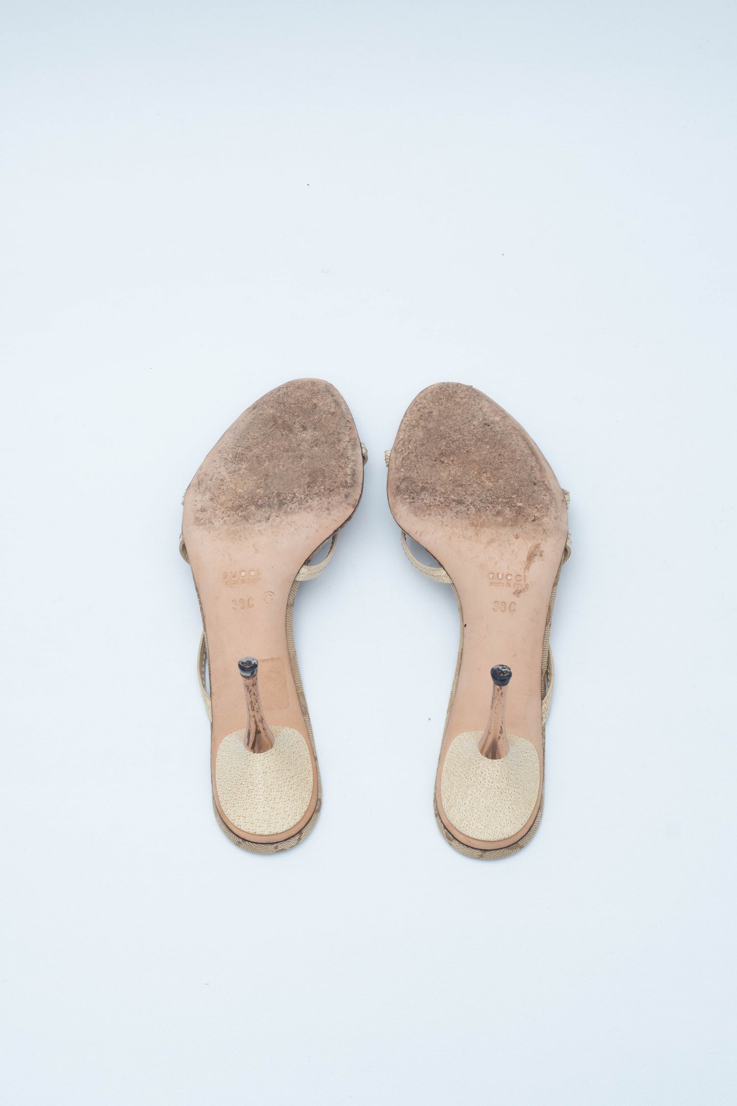 GUCCI MONOGRAM SANDALS