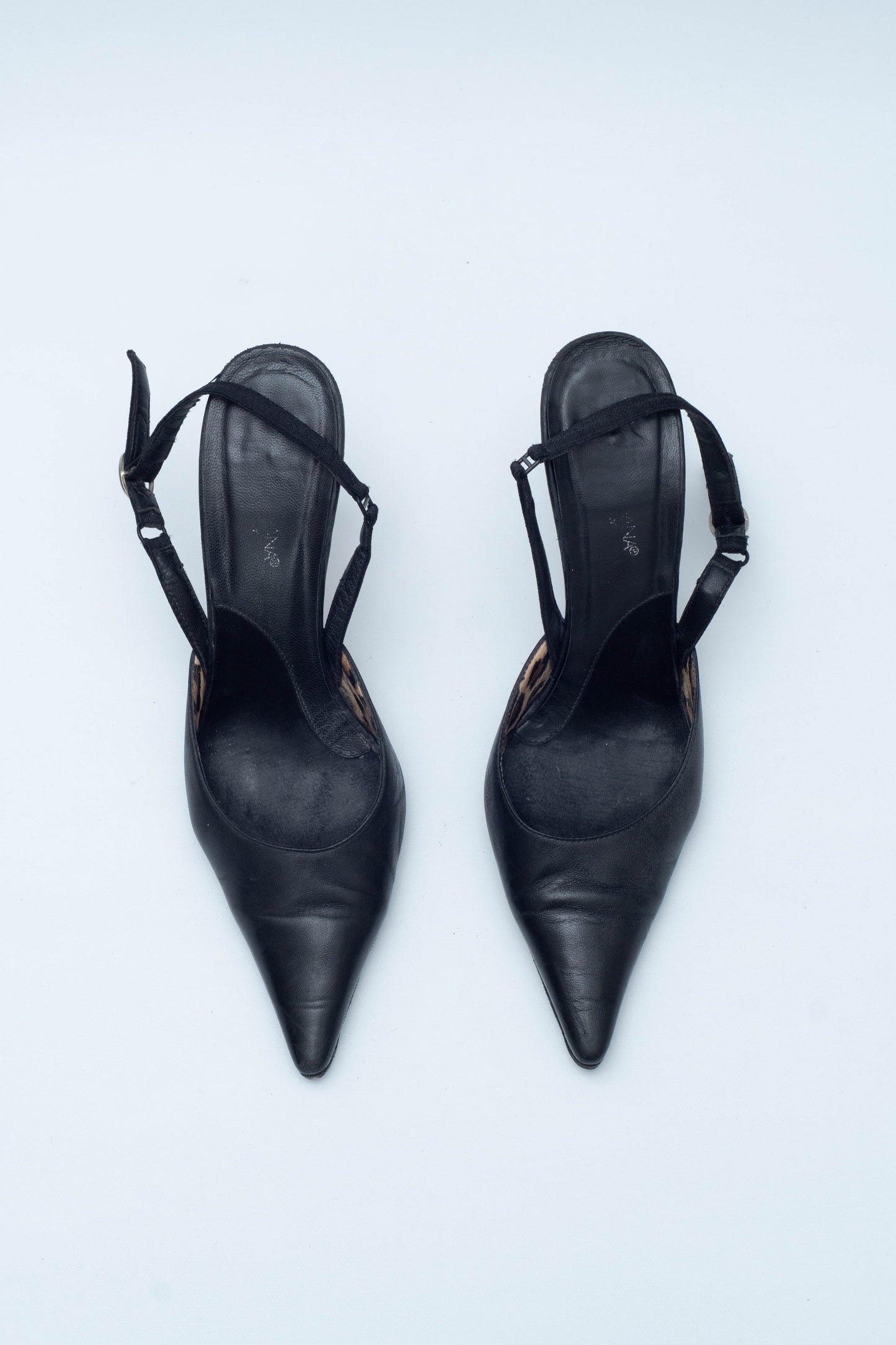 DOLCE & GABBANA BLACK SLINGBACKS