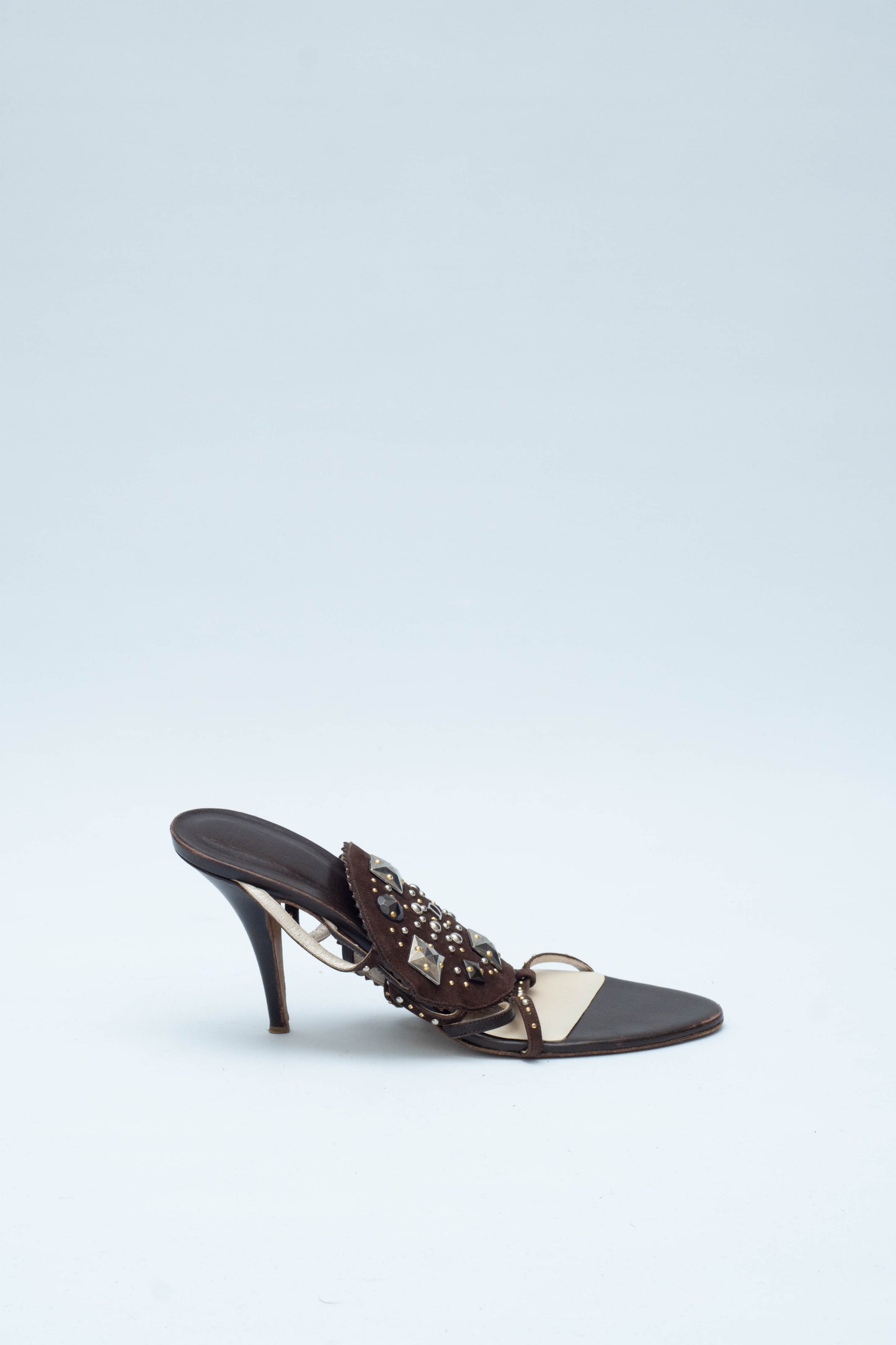 DIOR BROWN LEATHER HEELS