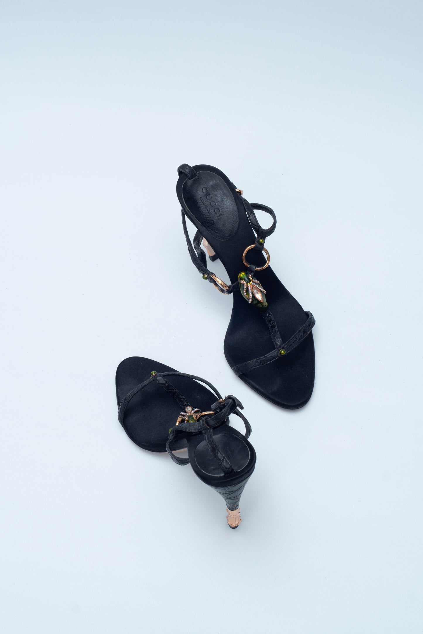 GUCCI SS 2004 SNAKE HEELS