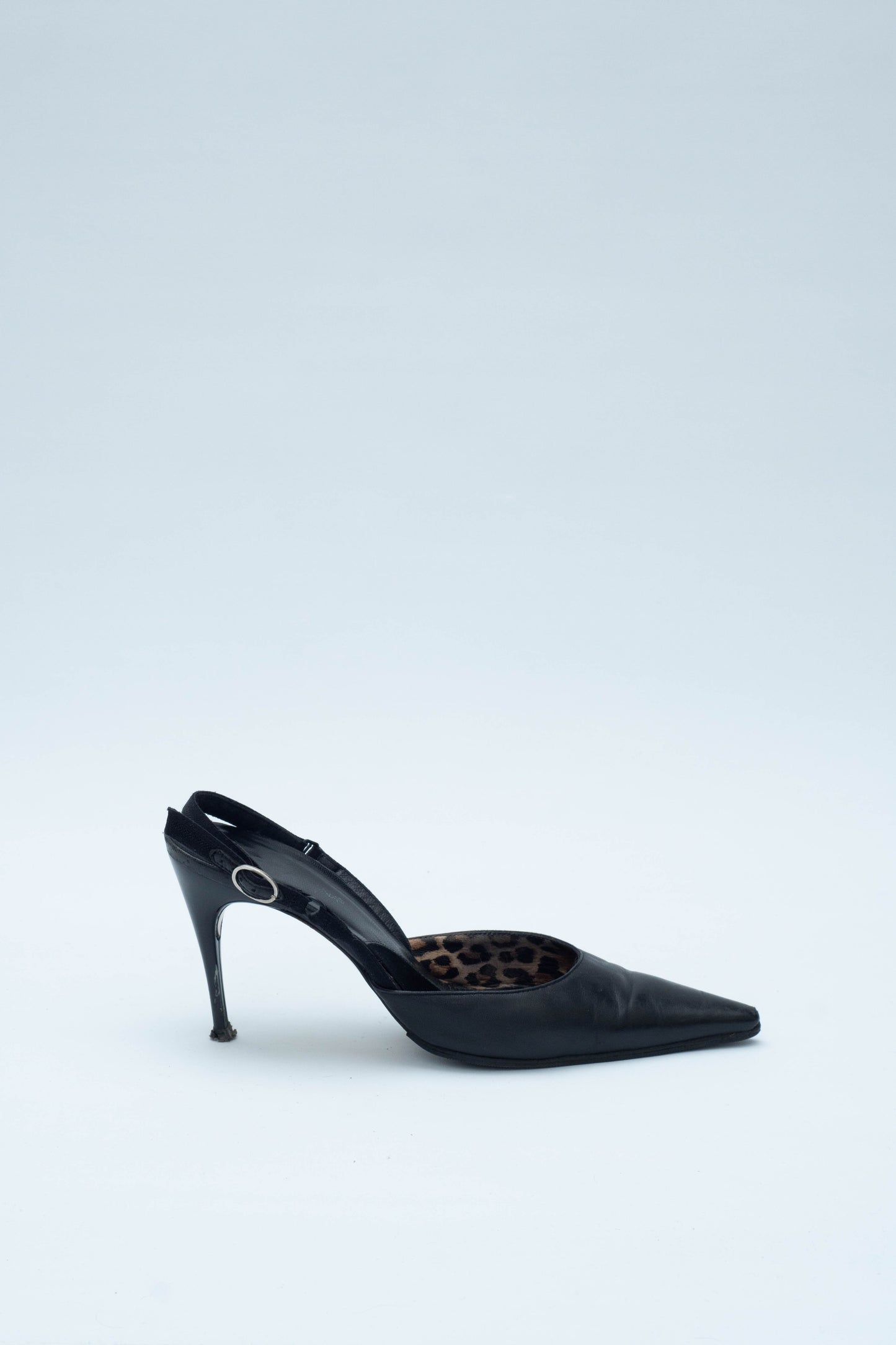 DOLCE & GABBANA BLACK SLINGBACKS