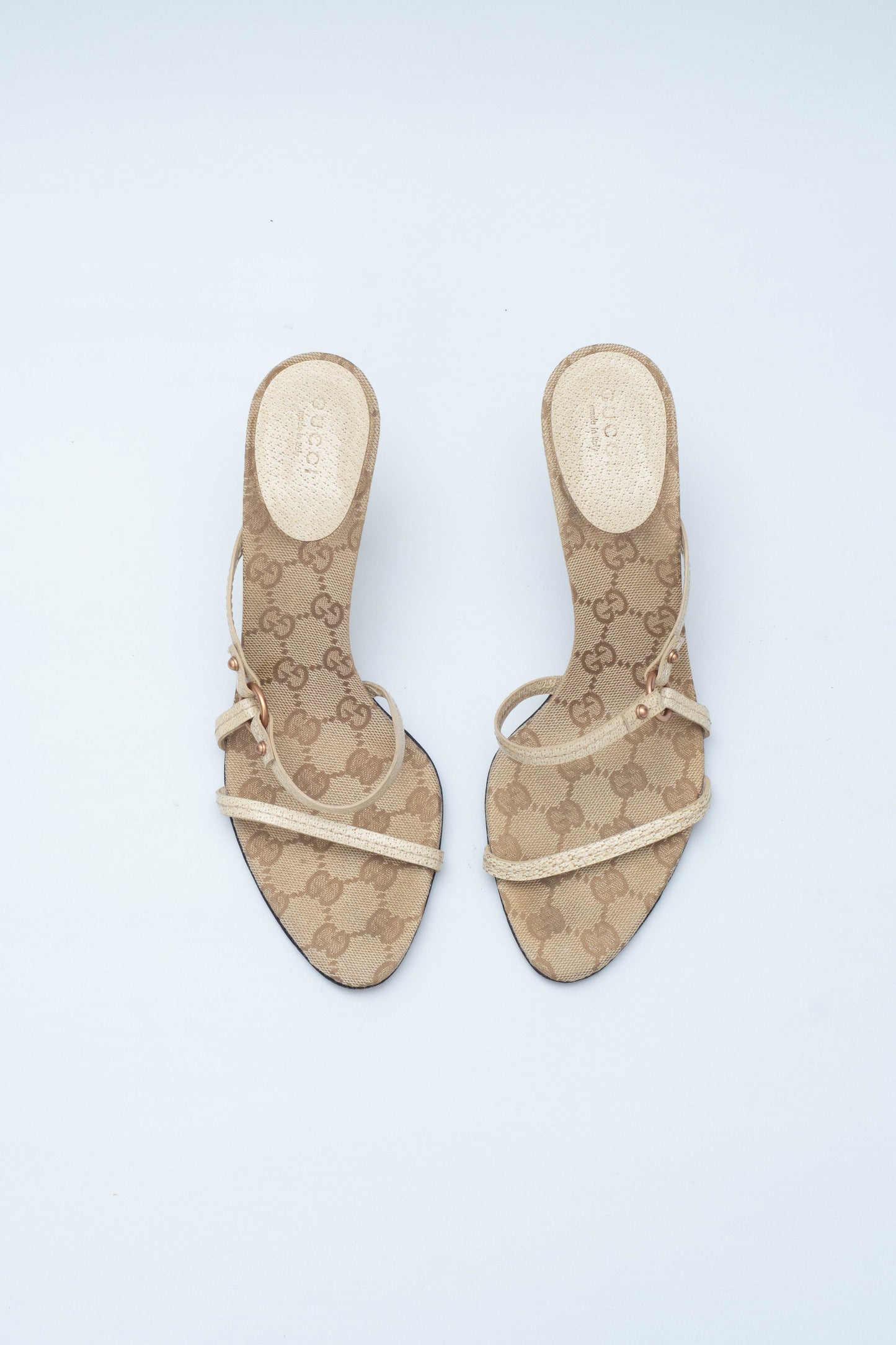 GUCCI MONOGRAM SANDALS