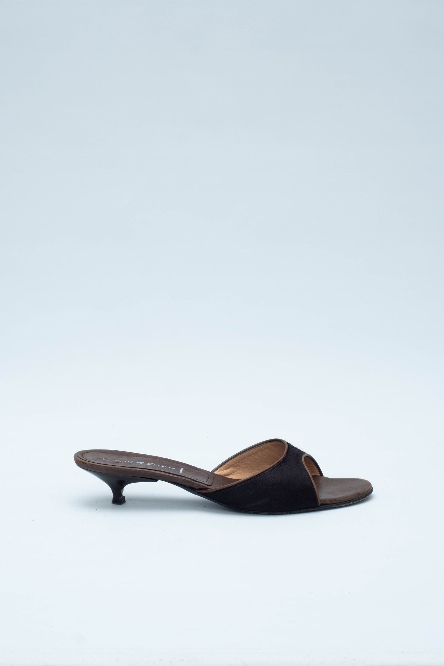 CASADEI PONYSKIN MULES