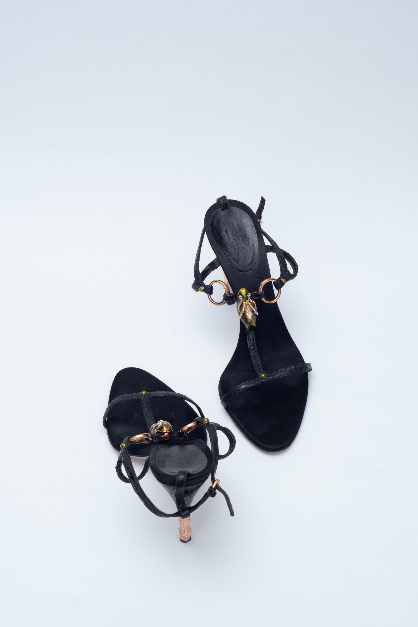 GUCCI SS 2004 SNAKE HEELS