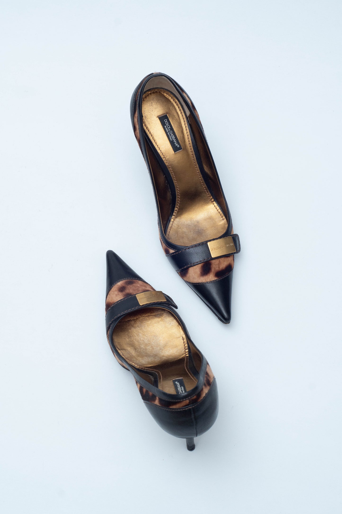 DOLCE & GABBANA PONYSKIN DECOLLETE