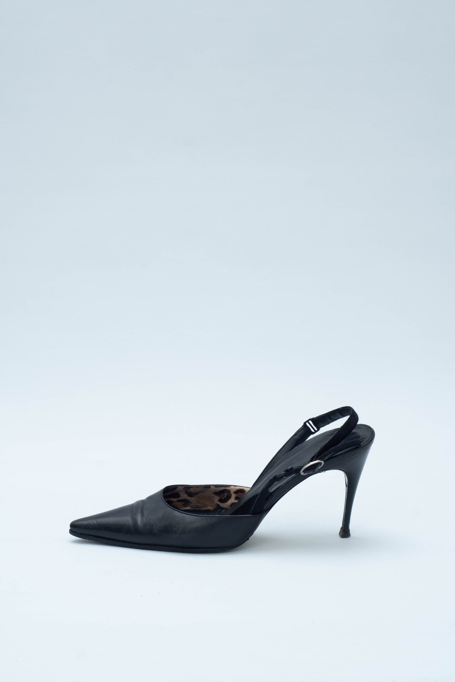 DOLCE & GABBANA BLACK SLINGBACKS