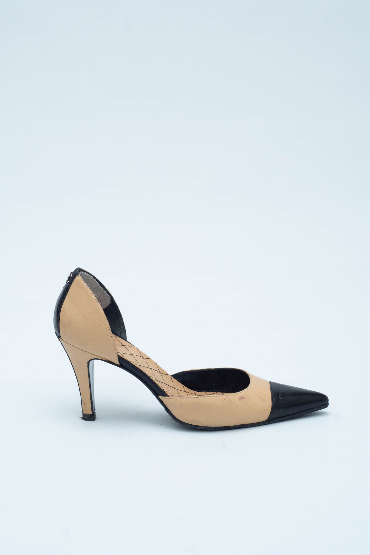 CHANEL TWO TONE DECOLLETE
