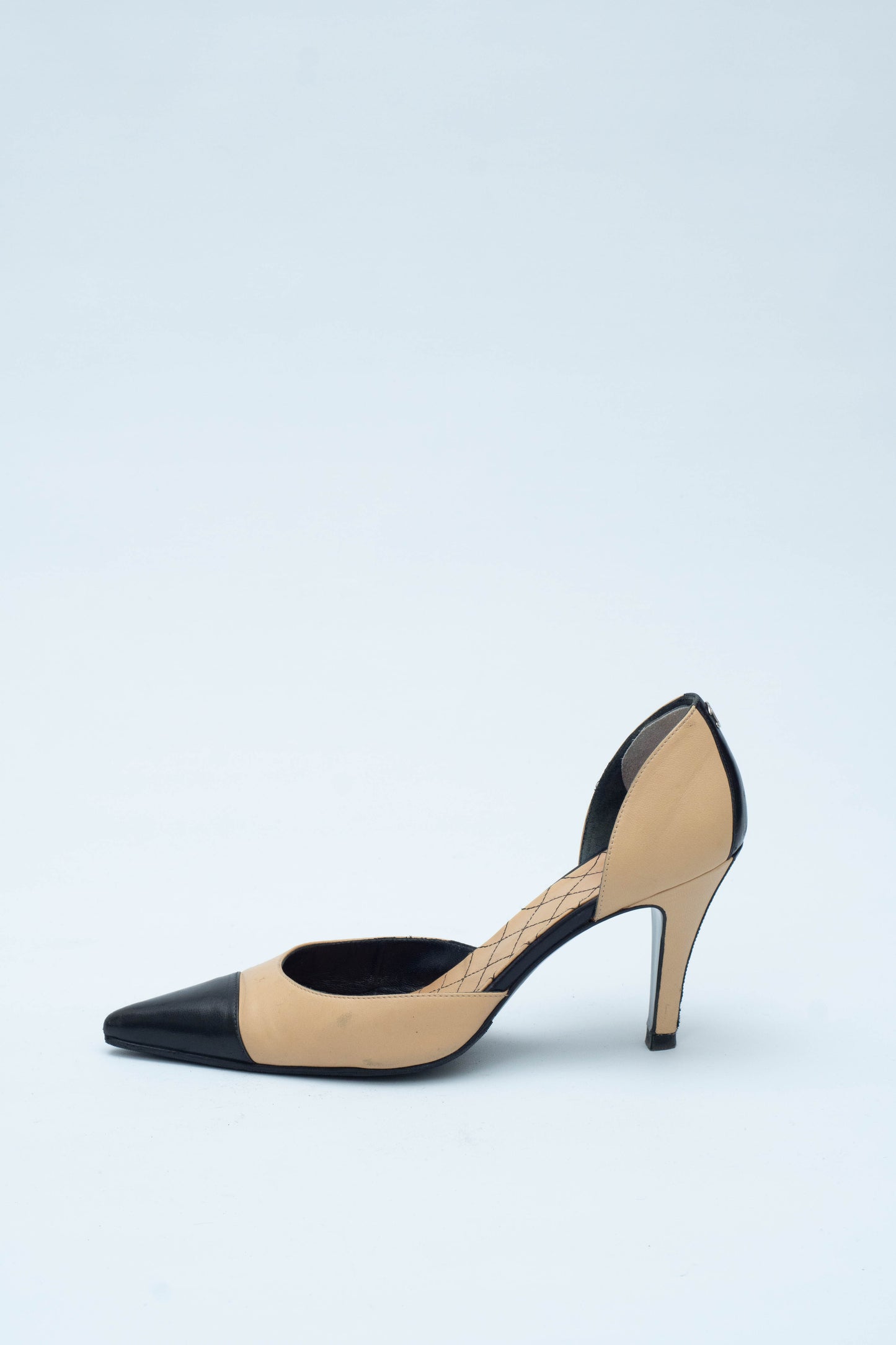 CHANEL TWO TONE DECOLLETE