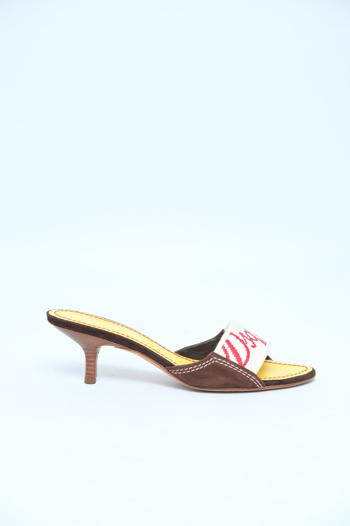 DSQUARED2 LOGO MULE HEELS