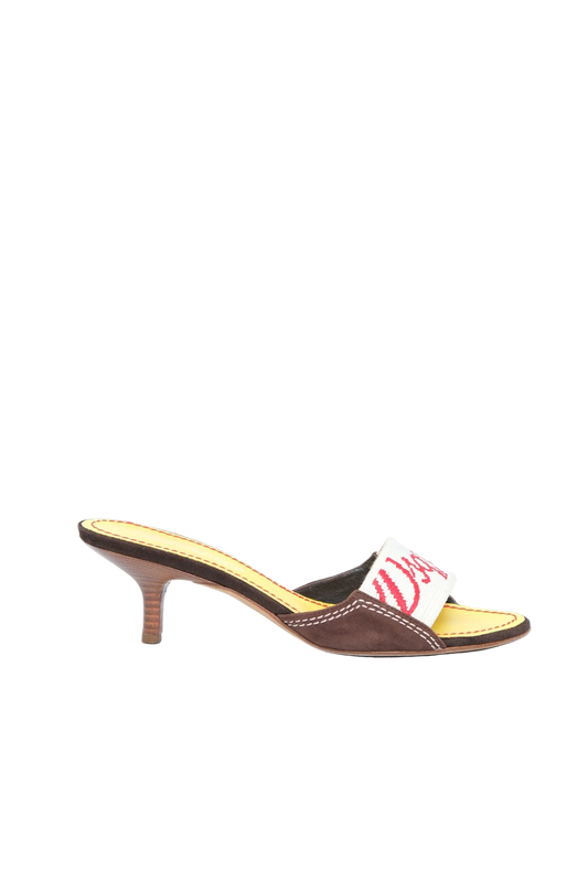 DSQUARED2 LOGO MULE HEELS