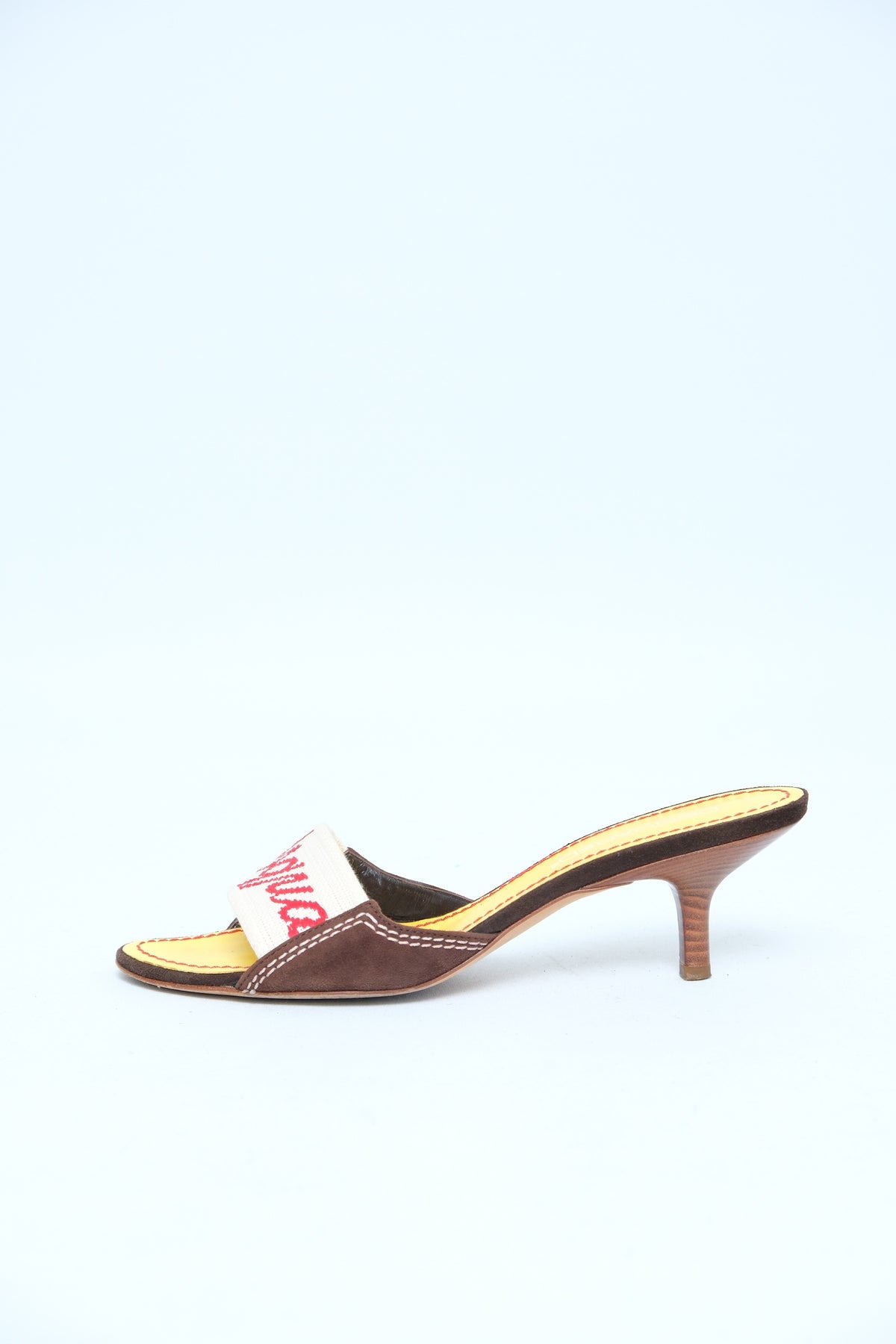 DSQUARED2 LOGO MULE HEELS