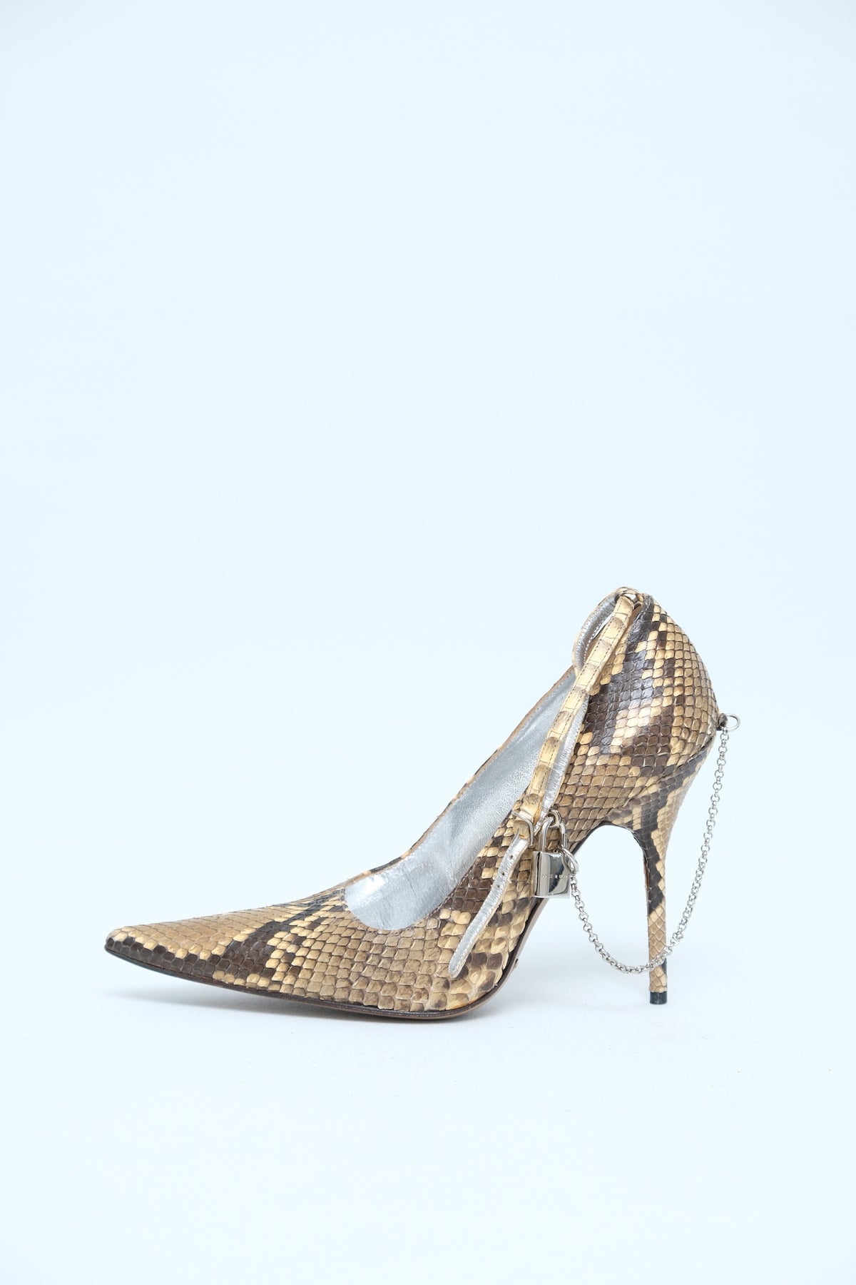 DOLCE & GABBANA FW 2003 PYTHON MARY-JANE PUMPS
